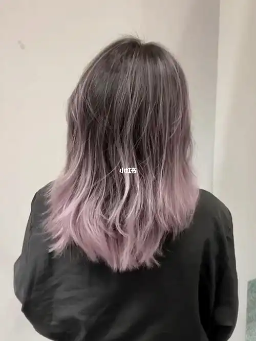 头发黑发长出来可以这样染紫灰色巴黎画染不用全头漂发就能拥有好看的