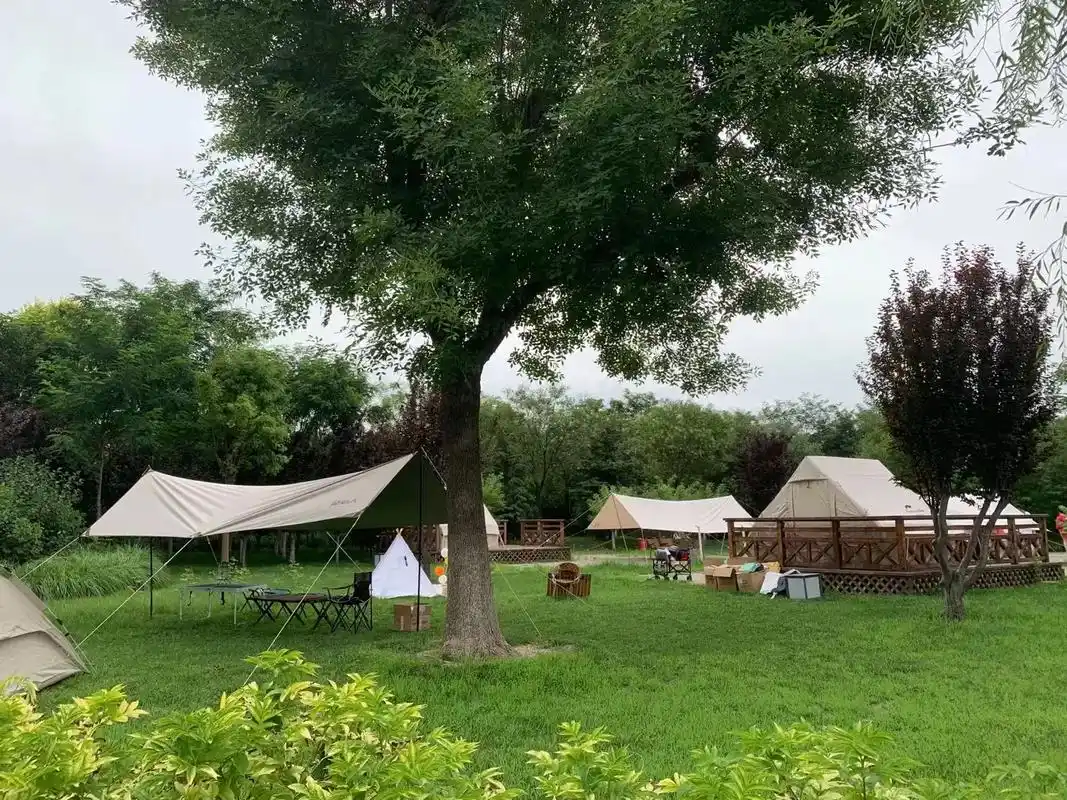 生态城南堤公园帐篷营地,#享受这悠闲时光 #好风景好心情 # - 抖音