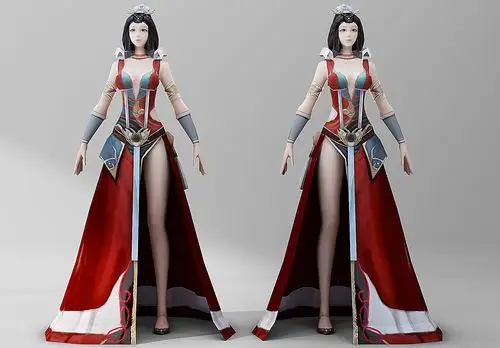 cg模型游戏人物3d模型免费下载