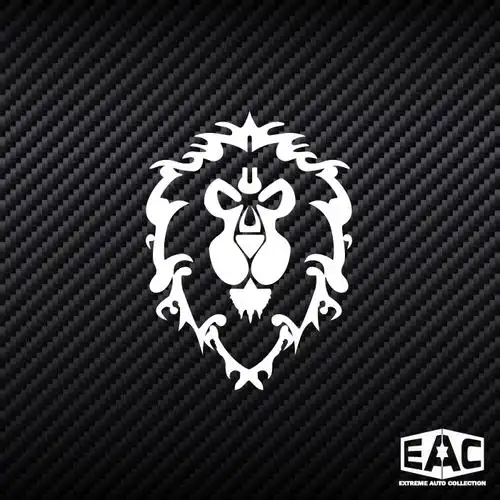 魔兽世界暴风联盟标志镂空汽车贴纸反光油箱装饰汽车装饰贴