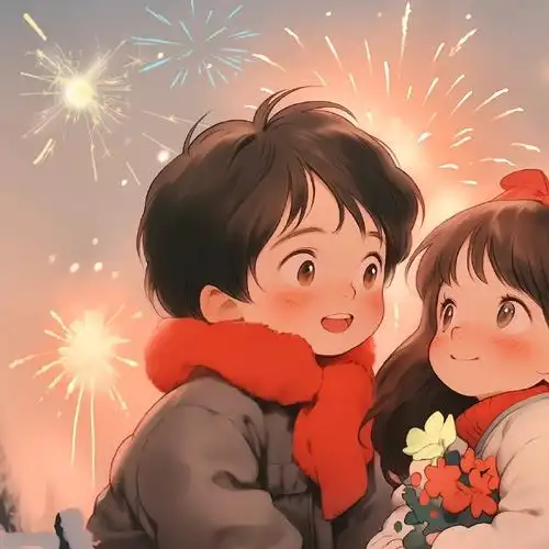 卡通可爱情侣头像 09930008    #情侣头像##情侣头像无水印