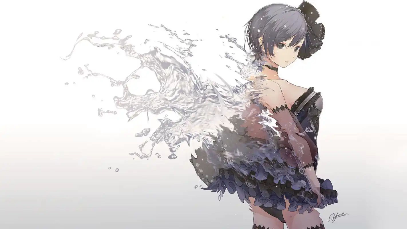 小清新二次元卡通动漫美女高清桌面壁纸下载