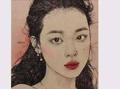 插画师soovin笔下的崔雪莉