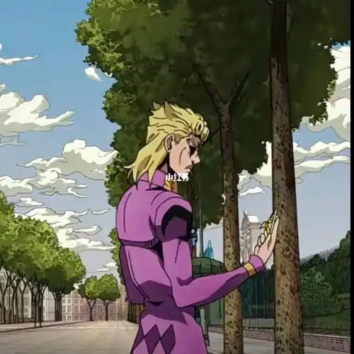 光膀子背影露小星星的那张p2好像猫耳#jojo第五部看完啦,这部也是走了