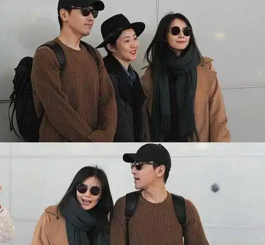 高圆圆和赵又廷恩爱有加,双双生娃,出门手拉手穿情侣装,外套的款式