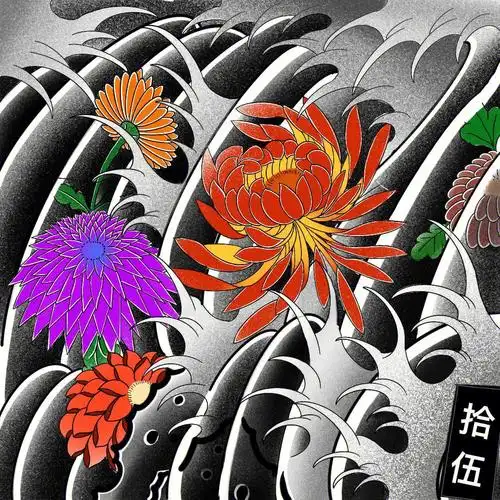 近期日式老传统纹身手稿