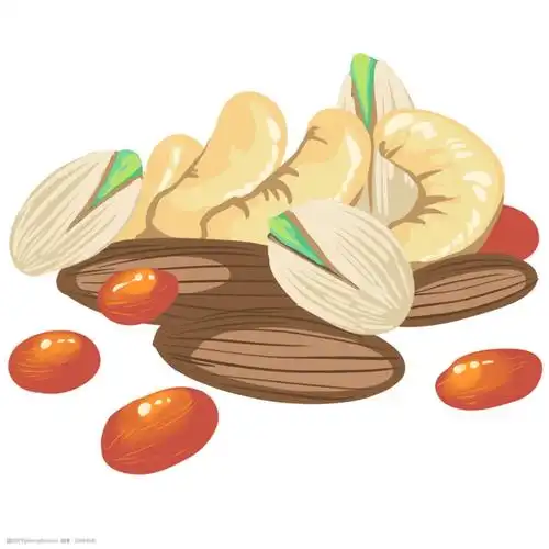 坚果零食卡通插画