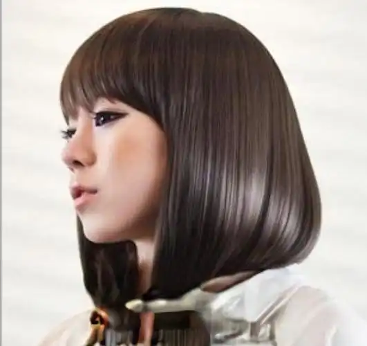 女生长发波波头发型张扬青春女生个性