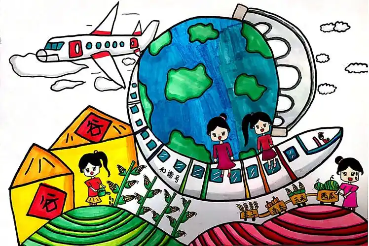 "妙手绘劳动之光"——记四1班"美好生活,劳动创造"书画比赛活动