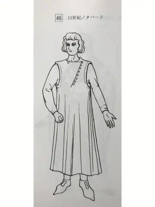 96 男性实用性服装>到了13世纪,欧洲各地织物产业极速发展,十字军