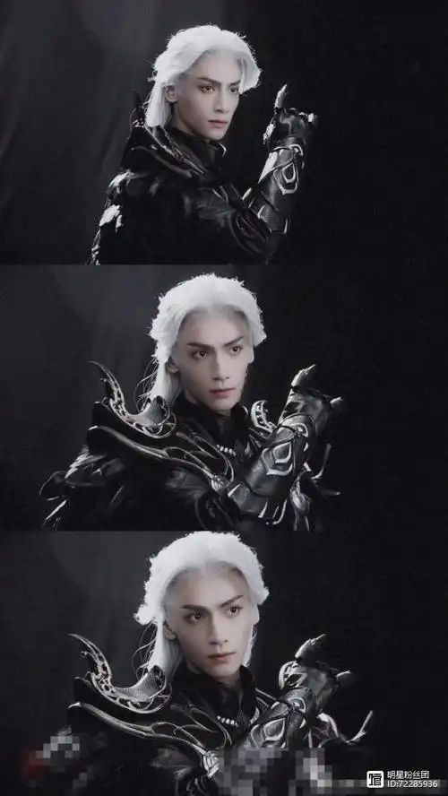 罗云熙新古装黑衣银发,高冷帅气,有种《犬夜叉》中杀生丸的感觉