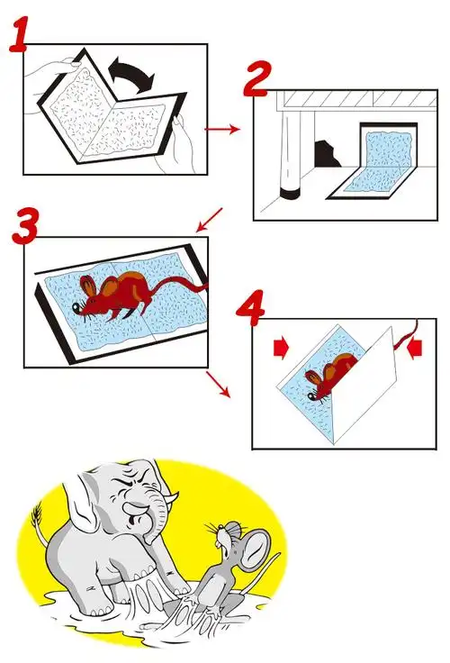 工厂出货胶水陷阱鼠标捕获老鼠胶老鼠杀手陷阱大鼠和小鼠的杀手