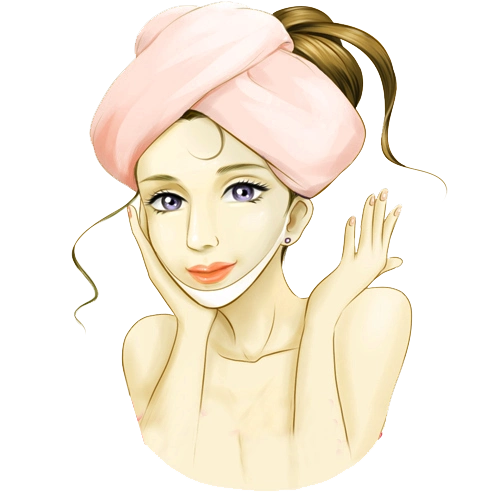 卡通补水美女图片素材