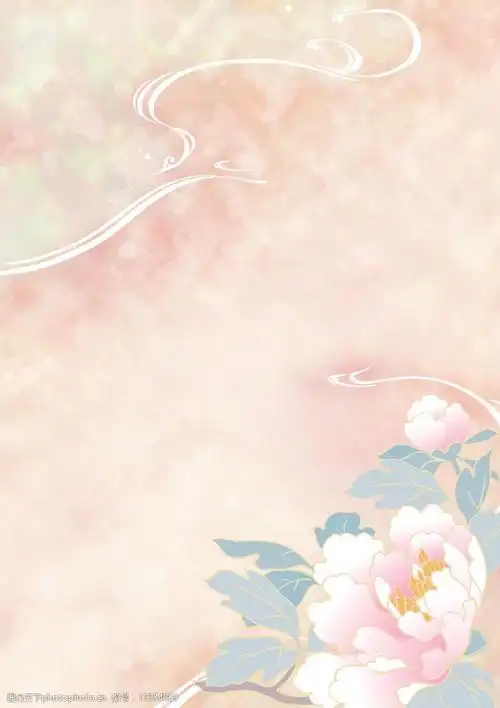 淡雅花朵背景图片