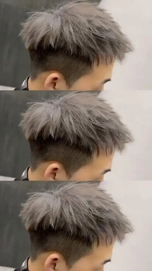 2021年炸街灰系短碎盖发型,谁做谁帅_哔哩哔哩_bilibili