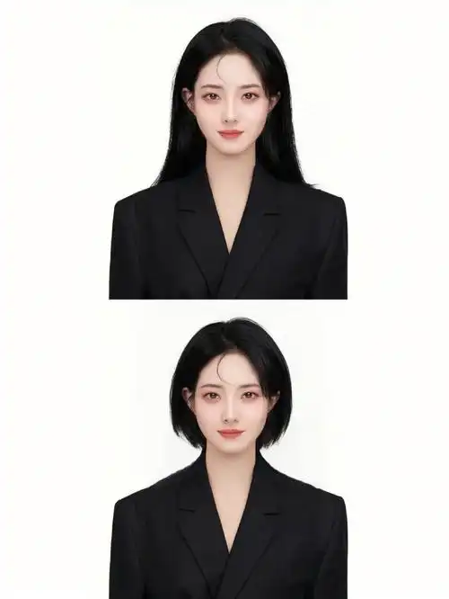 如何拥有一张好看的证件照,可以用手机自拍的清晰照在证件照模板上p张