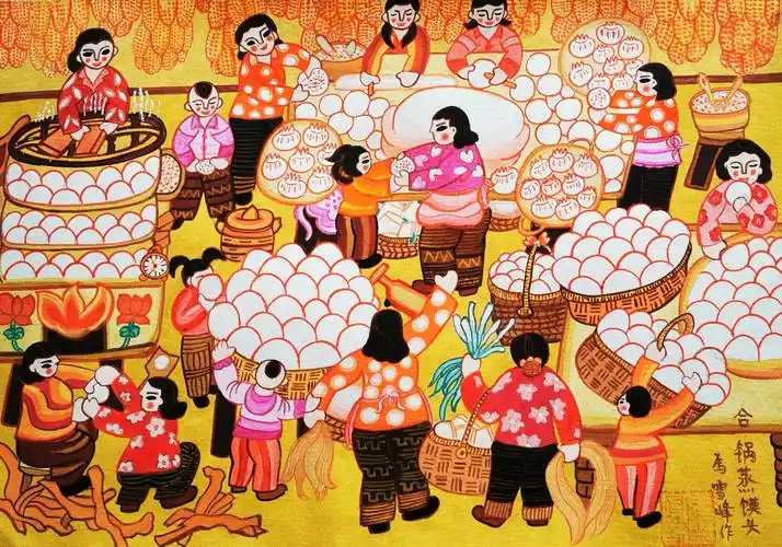 新华社中文及海外英文版推出中国户县农民画年俗系列作品