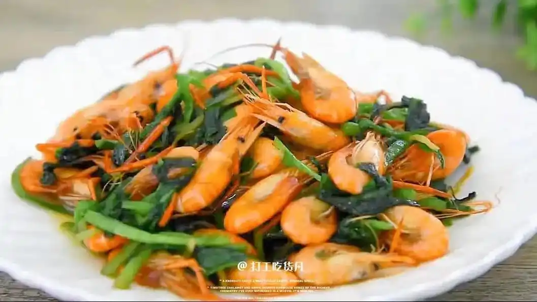韭菜炒河虾