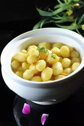 泉水煮土豆仔,毛家饭店新菜品推荐