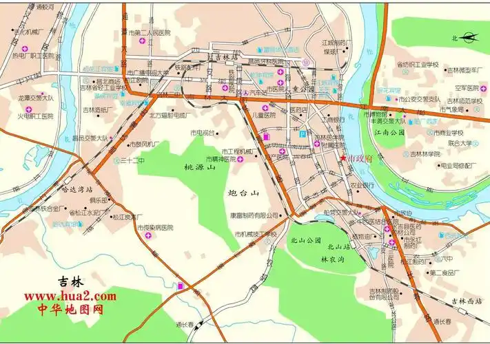 吉林市区地图全图查询