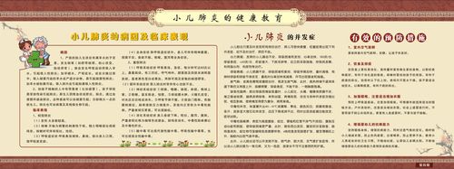 737海报印制展板写真喷绘贴纸331医院小儿肺炎的健康教育宣传栏