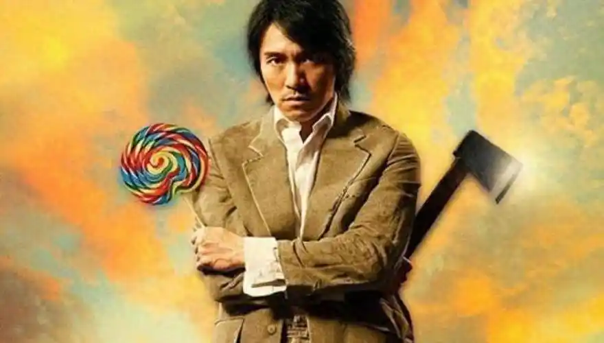 电影《功夫》宣传照前些天刷抖音时,看到周星驰和小杨哥的合照.