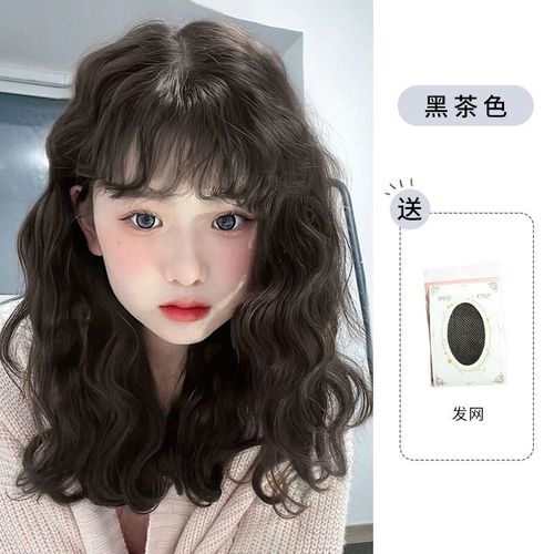 千叶繁【首单立减】中发卷发发型假发女中长发网红羊毛卷假发套2024年