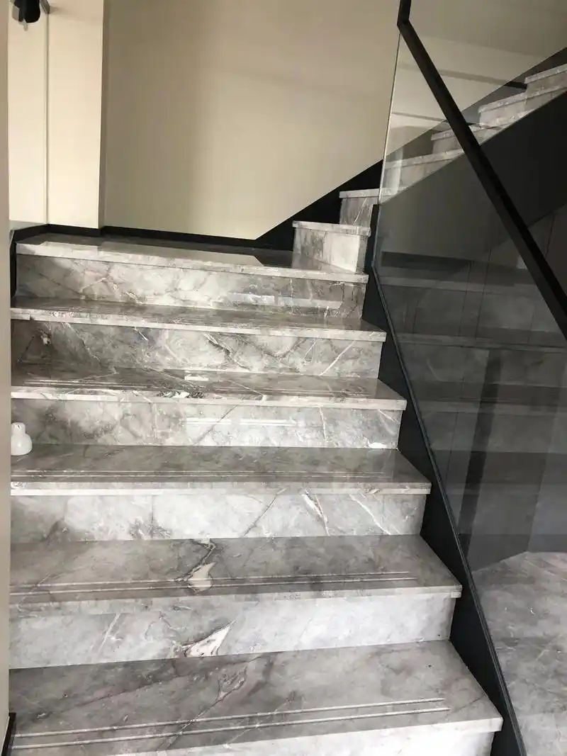 石材楼梯作品图#楼梯设计 #别墅楼梯 #网红楼梯 - 抖音