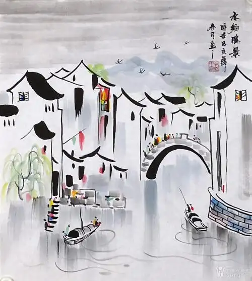 吴中云三尺江南水乡