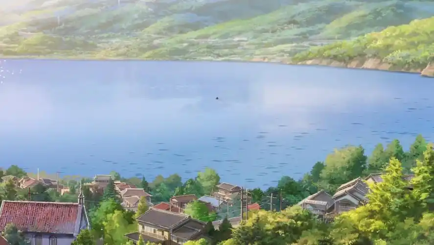 你的名字乡村湖泊