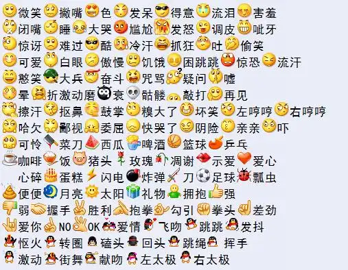 qq表情符号