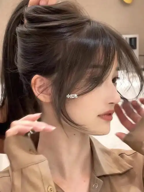 法式八字刘海减龄瘦脸又超有气质の韩式修容发型,分享给你们不会出错