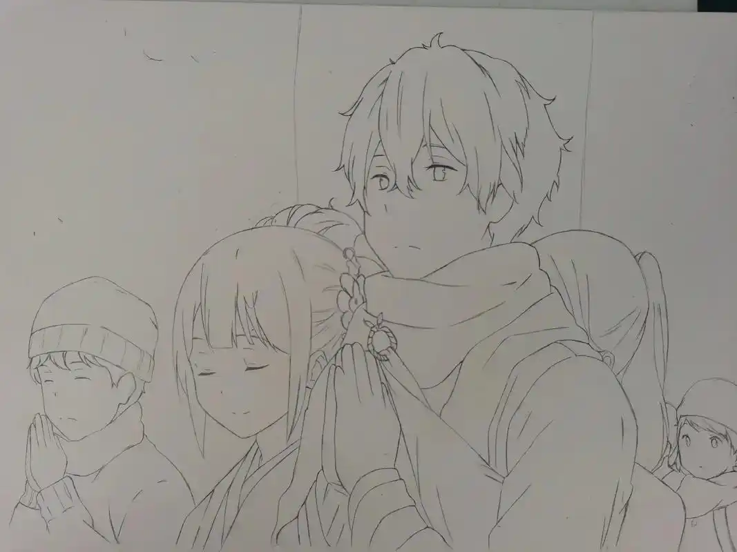 冰菓  #马克笔手绘  - 抖音