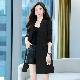 古鑫鳯气质流行风衣春季年新款女装中长款春秋时尚小个子西装外套潮