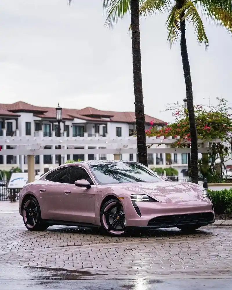 艾特你的男朋友给你买#冰梅粉 #保时捷taycan #保时捷 - 抖音