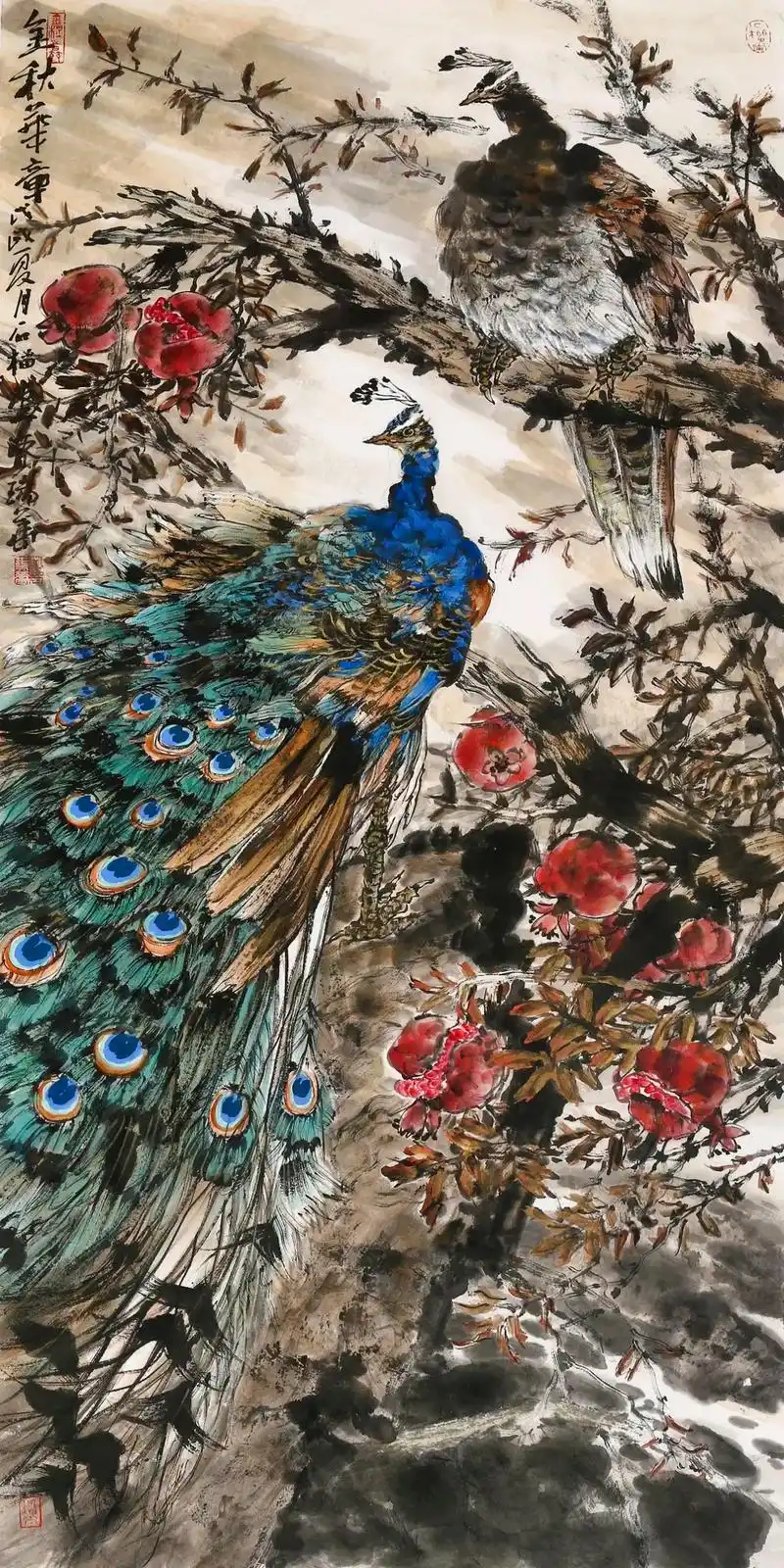 中国美术家协会会员,中国人民大学艺术学院导师曹瑞华大师写意重 - 抖