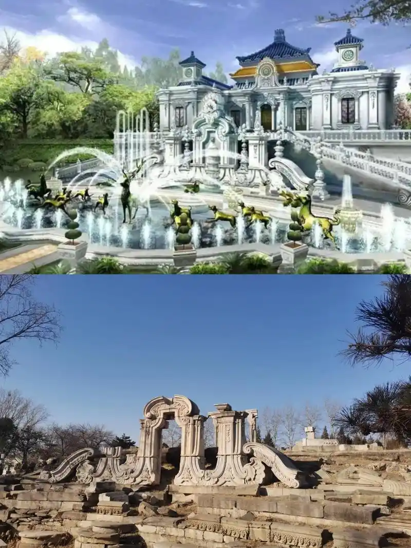 圆明园西洋楼旧址.如果没有这满身的伤痕,她至今仍然风华绝代. - 抖音