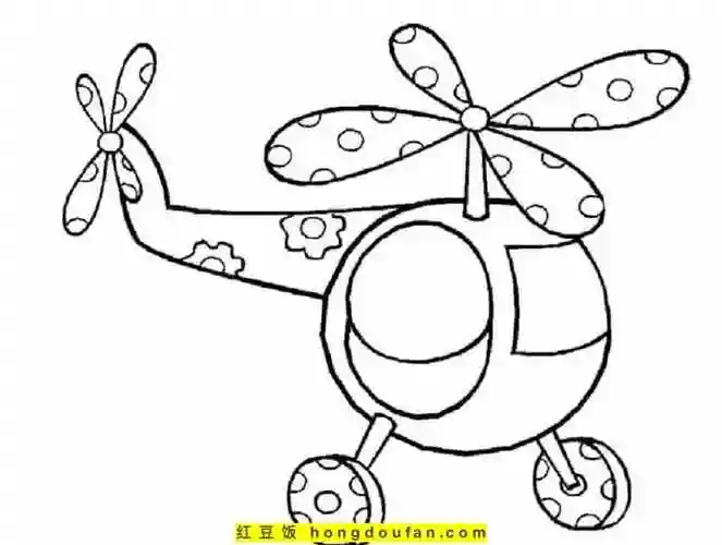 4到10岁男孩子们最喜欢的14张最酷的直升飞机简笔画