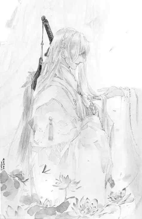 素描画人物女孩古风素描画人物女孩古风全身手绘