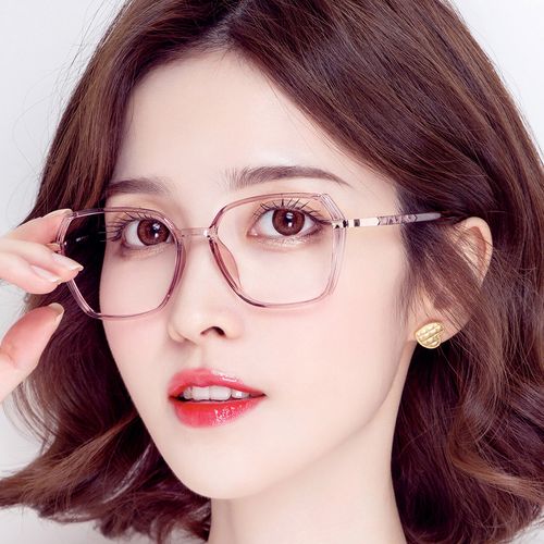 近视大脸防蓝光眼镜框显瘦女款素颜眼镜网红防蓝光镜