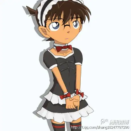 求一张穿女仆装的柯南图 记得以前在猫扑看过