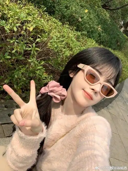 鞠婧祎圆框眼镜#萌味十足, 圆框眼镜 清纯可爱加倍buff