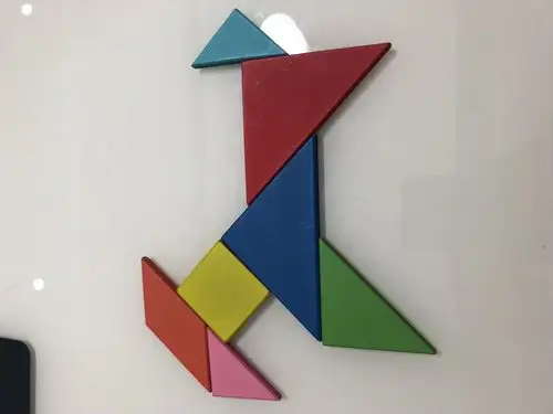 我是城南实验小学二(八)班施震皓,这是我的七巧板之十二生肖