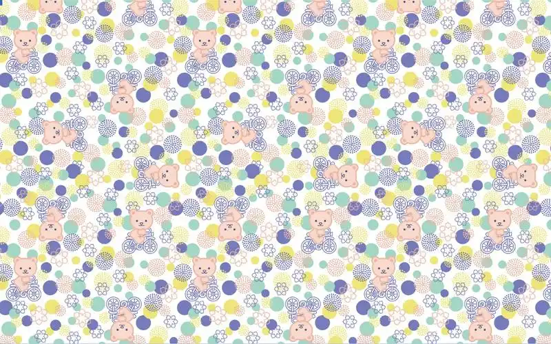 超好看的碎花微博背景下一图集:可爱卡通碎花