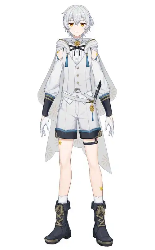 正太可爱风头像 白发金瞳日系 - 米画师