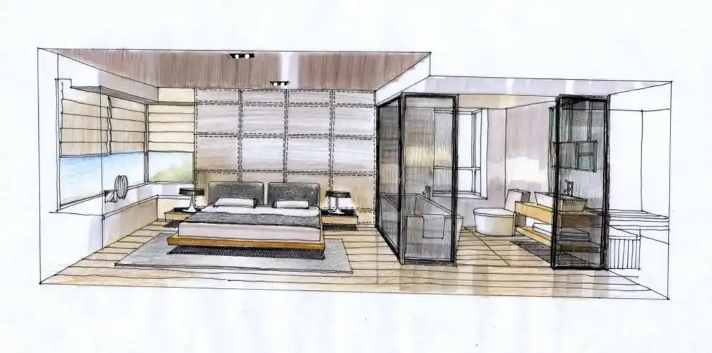 室内设计线稿手绘图片素材