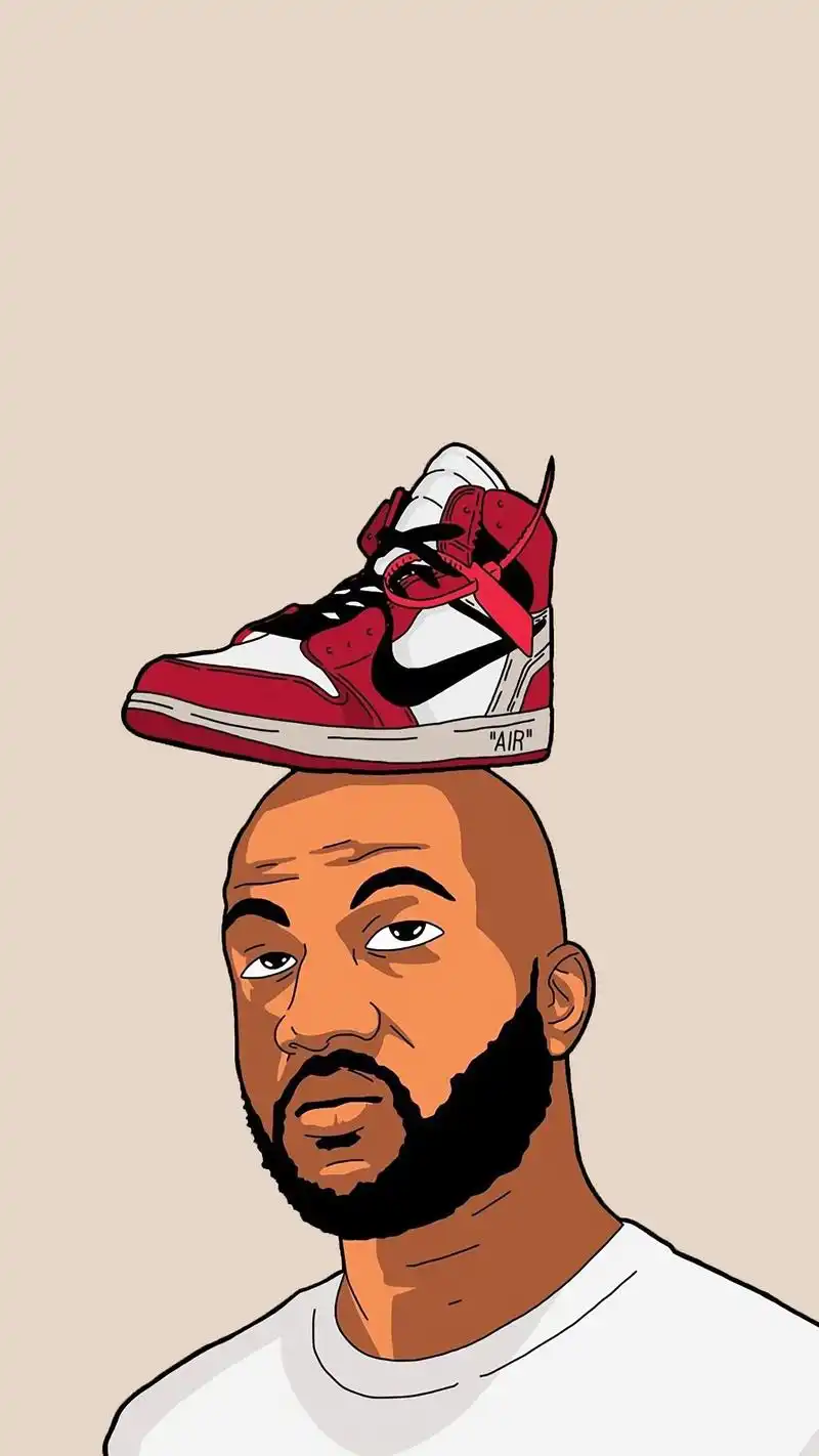 个性潮鞋创意手绘手机壁纸