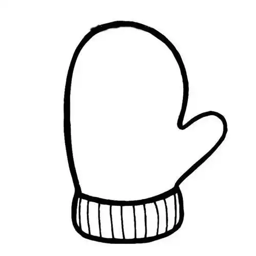 手套简笔画 手套简笔画图片大全可爱