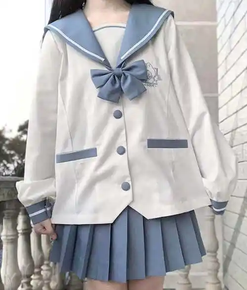 川岛原创可爱幼稚园jk制服春季新款长袖单层学生校服