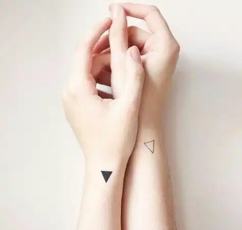 情侣手腕成对纹身图案小面积纹身2